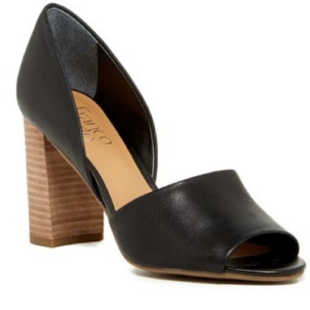 LAST CHANCE: Franco Sarto Emma Block Heels in Black